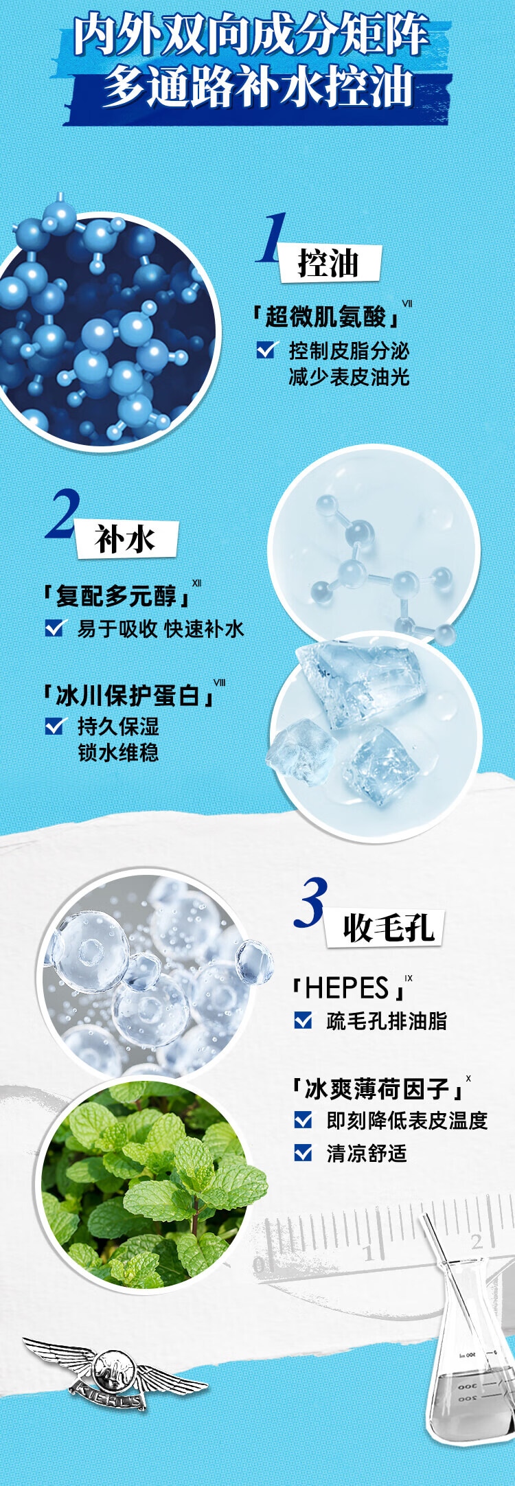 科颜氏（Kiehl's）高保湿面霜（清爽版）125ml 控油补水 护肤品生日礼物送男女友