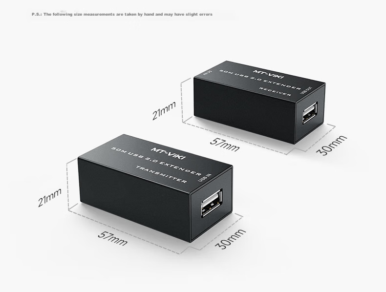 Удлинитель USB 2.0 MT-viki MT-250FT, 50 метров, через Ethernet кабель RJ45, без драйверов