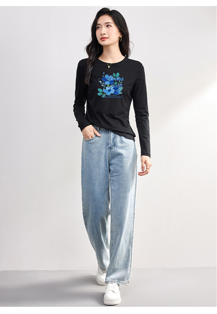 Женская футболка с длинным рукавом Jeanswest, хлопок, размер L, белый