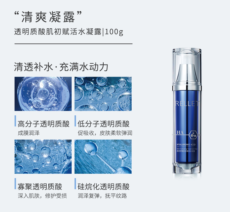 颐莲（RELLET） 透明质酸肌初赋活臻享礼盒补水保湿修颜霜舒缓护肤品送女友 眼霜9g*2支/盒
