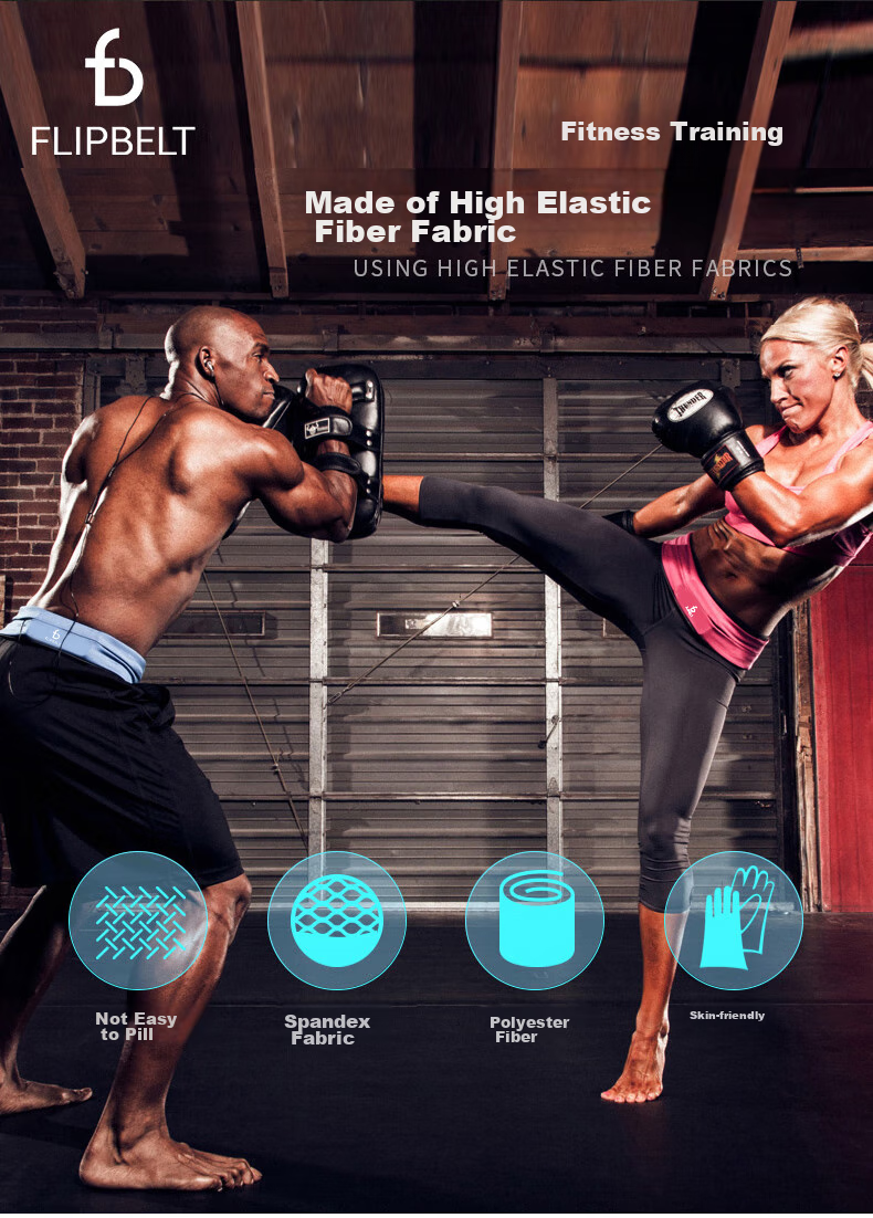 Пояс для бега Flipbelt Classic, унисекс, для марафона, невидимый карман для телефона, цвет "Далекое фиолетовое небо", размер L