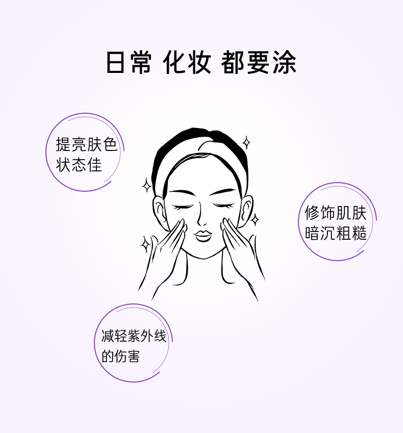兰芝雪纱丝柔隔离乳妆前防晒遮瑕30ml#40紫色定妆提亮肤色 女神节礼物