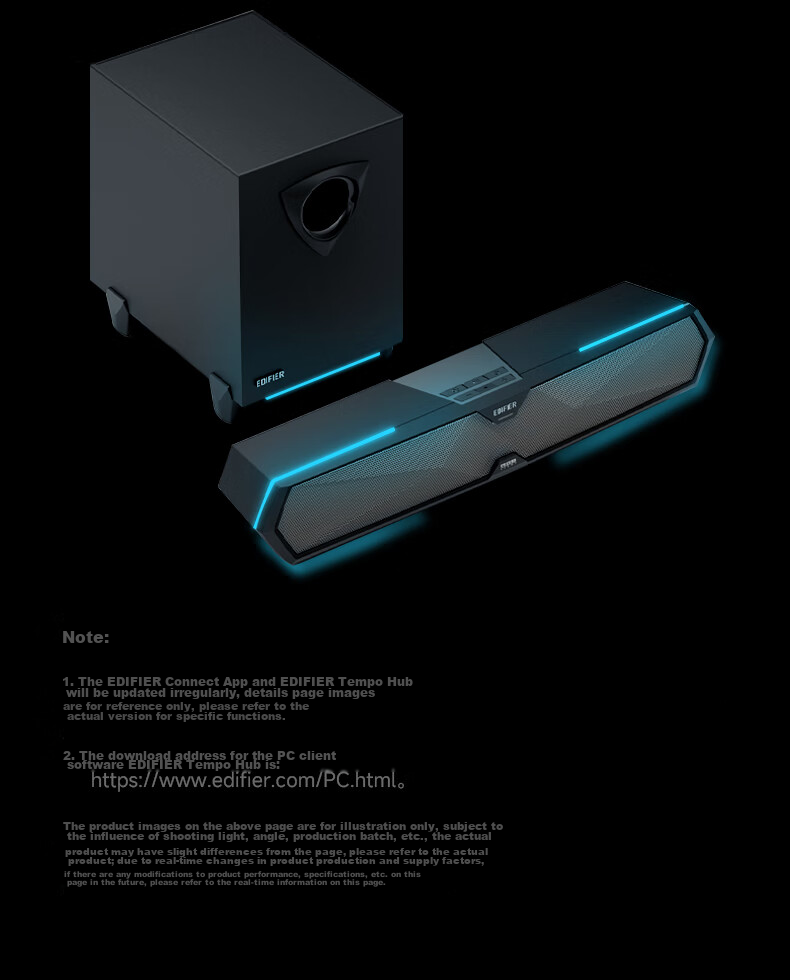 Акустическая система EDIFIER M30SW 2.1, настольная игровая, саундбар, с RGB подсветкой, матовая белая