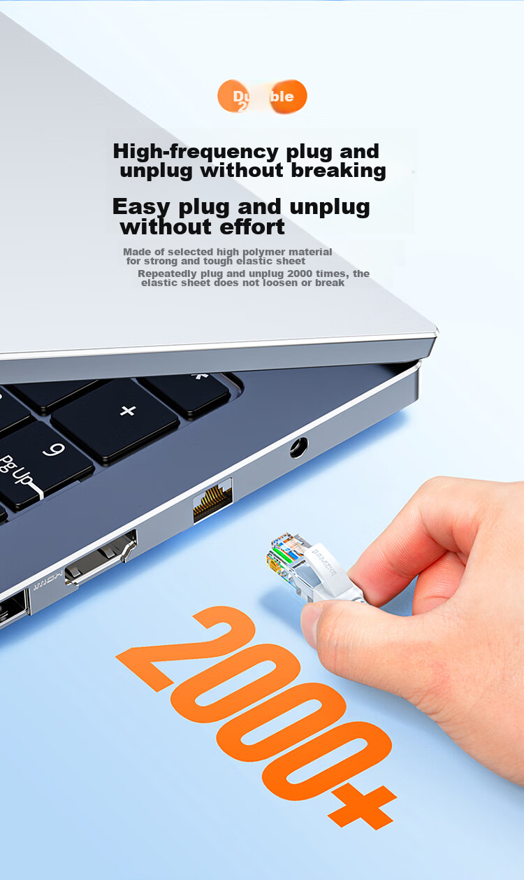 Сетевой кабель SAMZHE CAT5e Gigabit Ethernet, 3 метра, желтый YL-503