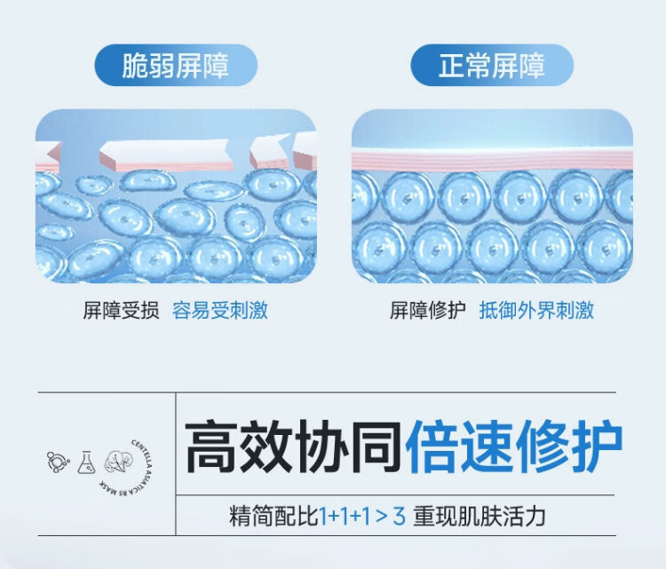 ORGINESEB5积雪草熬夜面膜Pro舒缓修护保湿补水非去非黄暗沉 2盒 【买2送2】到手22片