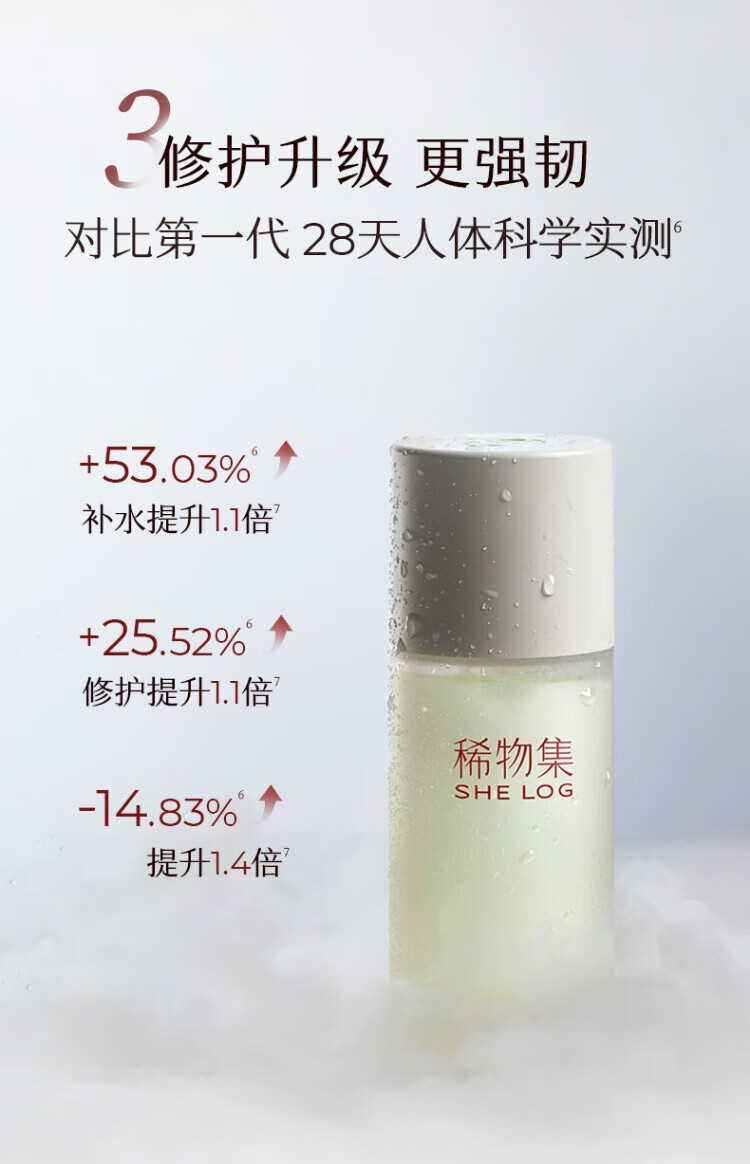 稀物集爽肤水200ml 精华护肤水补水保湿护肤品生日礼物礼盒送男女