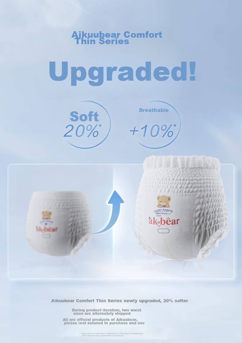 Подгузники AIKUUBEAR Ультратонкие Трусики XXXXL 76 шт., детские подгузники, ультратонкие, дышащие, быстро впитывающие 4XL