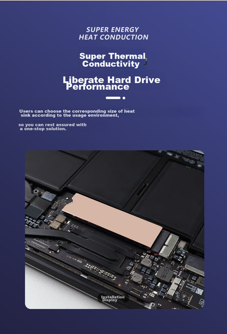 Радиатор JEYI iCopper-2 для M.2 SSD, чистая медь, NGFF, кулер для ноутбука PS5 SSD, термопаста