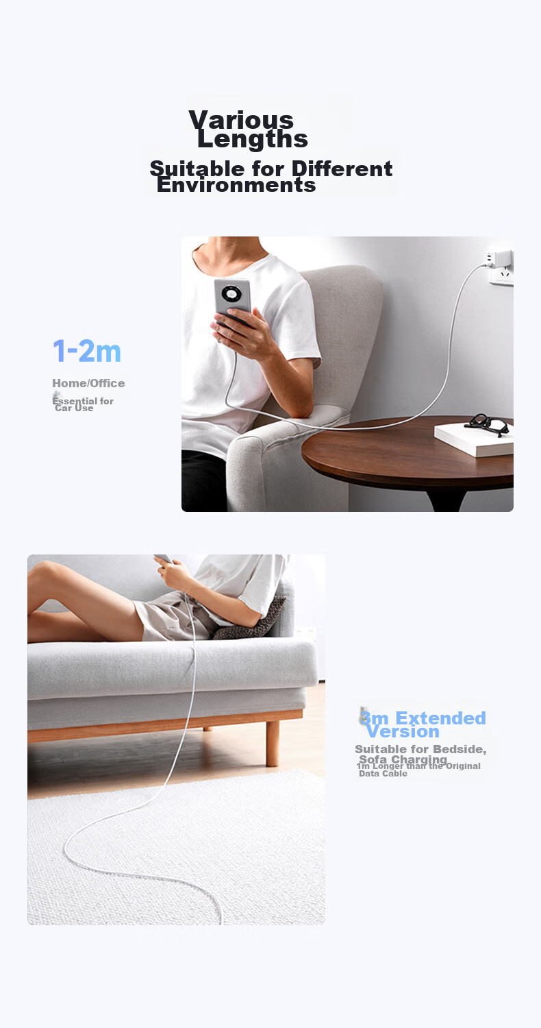 Кабель для зарядки CangHua Type-C, 6A, быстрая зарядка 100W/66W, для Huawei Mate70Pro/Pura80/P40/30/50, Honor Tablet и смартфонов, автомобильное зарядное устройство 5A, белый, 1м