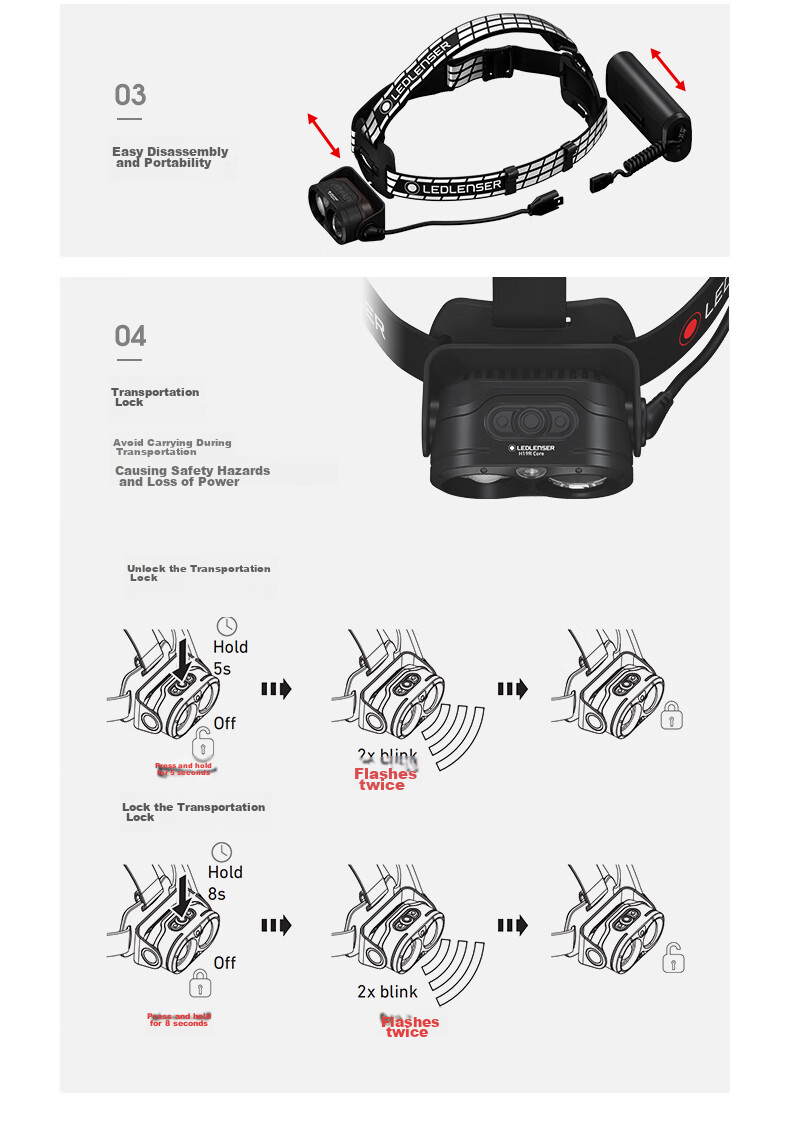 Налобный фонарь LED LENSER H19R SIG, мощный, дальнобойный, с долгим временем работы, для пляжа, рыбалки, туризма, премиум версия