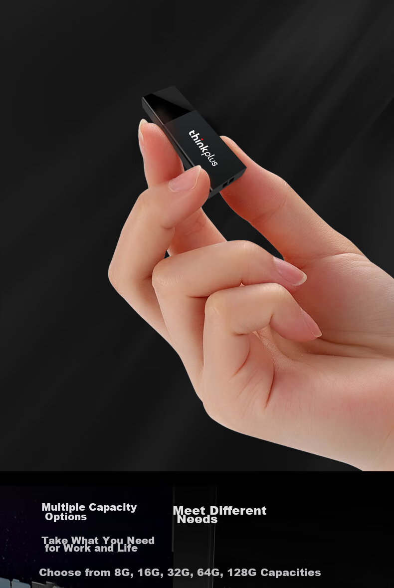 USB-накопитель Thinkplus Lenovo 32GB USB 2.0, миниатюрный, бизнес-серия, черный