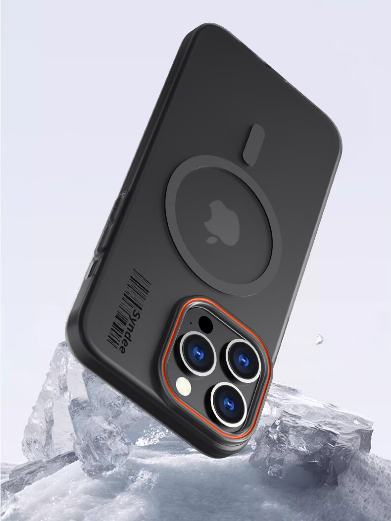 Чехол-накладка Baozou для iPhone 16 Pro, противоударный, с защитой от отпечатков пальцев, черный