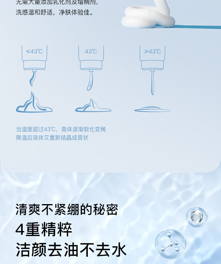 如薇（RNW）氨基酸洗面奶男女士云朵洁面乳慕斯泡沫面部控油深层温和清洁 氨基酸泡沫洗面奶200g