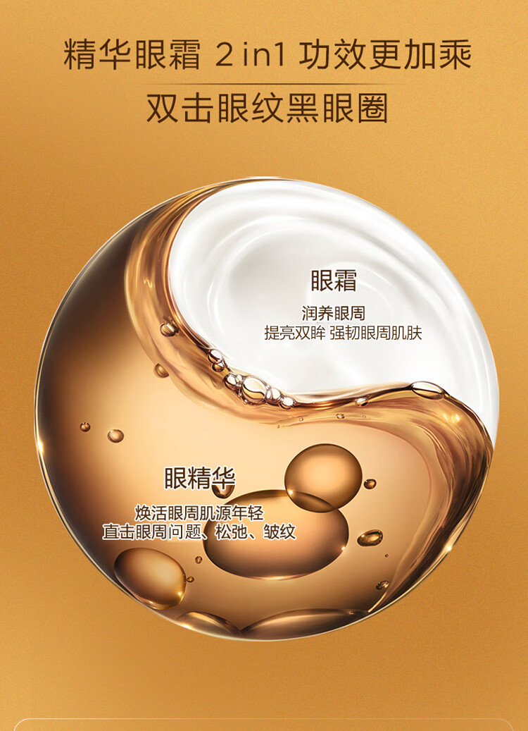 娇韵诗CLARINS双萃焕活眼部精华眼霜20ml熬夜淡化眼纹黑眼圈