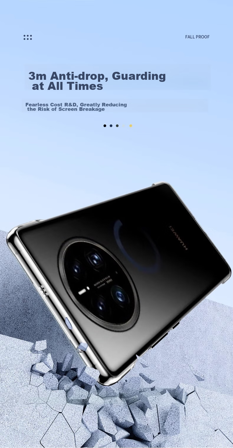 ZHIWEISHI Чехол для Huawei Mate 50 Pro, ультратонкий, прозрачный, без рамки, противоударный, дышащий, премиальный жесткий корпус для мужчин и женщин, защитный чехол для Mate 50 Pro