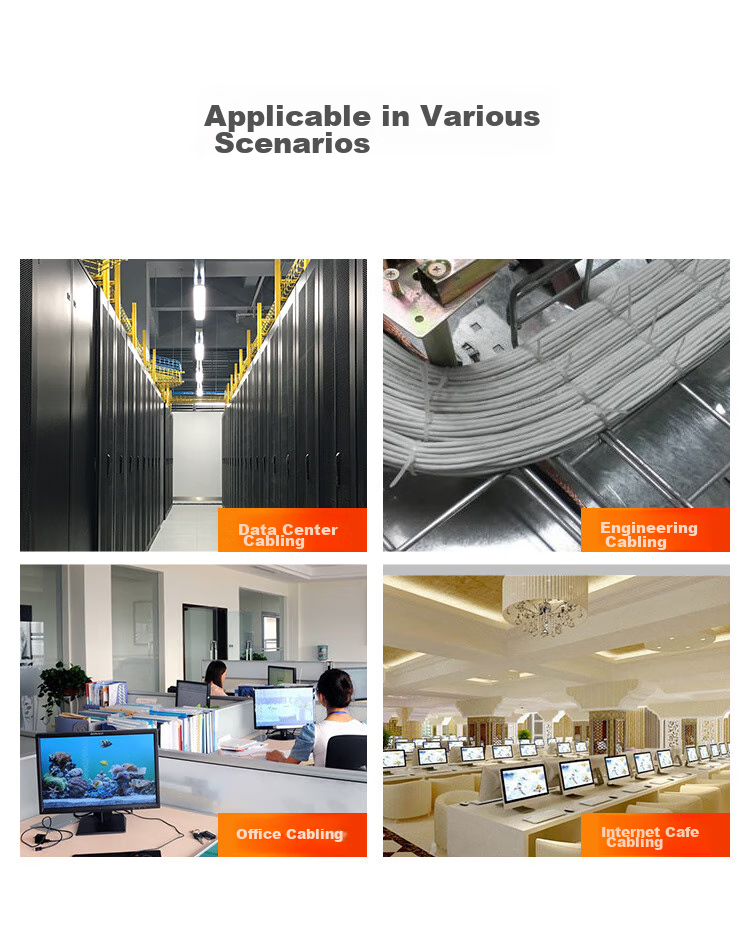 Сетевой кабель HAILE CAT6 Ethernet, HT7104, 305 метров, без экрана, поддержка PoE, серый