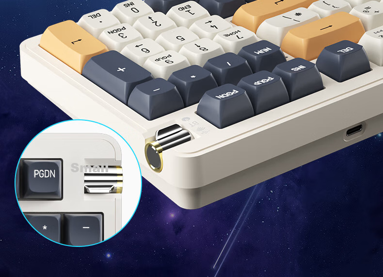 Механическая клавиатура Aigo AG98, игровая, офисная, RGB подсветка, три режима подключения, горячая замена, структура Gasket