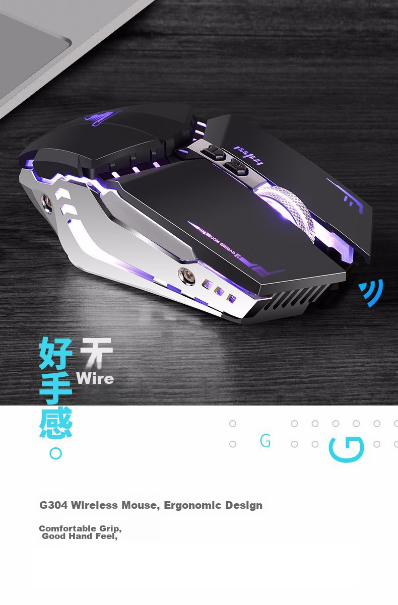 Беспроводная игровая мышь EWEADN G305, двухрежимная Bluetooth, перезаряжаемая, для ПК, планшета, ноутбука, PUBG E-Sports