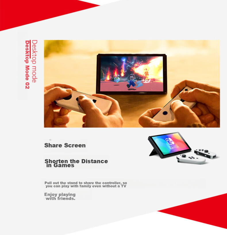 Игровая консоль Nintendo Switch OLED, японская версия, белая, портативная, с поддержкой подключения к телевизору, с контроллерами Motion-Sensing