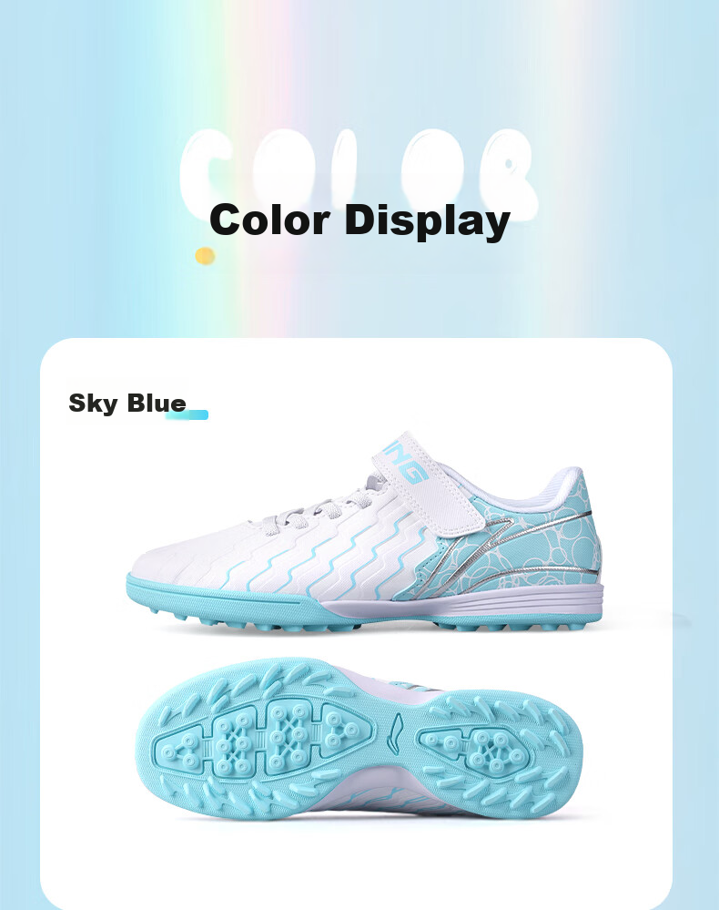 Детские футбольные бутсы Li-Ning для зальных покрытий, размер 32, синий