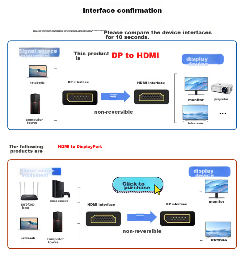 Переходник Jinghua DP to HDMI, черный, 1080P, для подключения ноутбука к монитору/телевизору