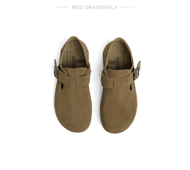 Женские туфли RED DRAGONFLY, осенне-зимние, на плоской подошве, с круглым носком, винтажный стиль, артикул WBB34453, цвет верблюжий, размер 37