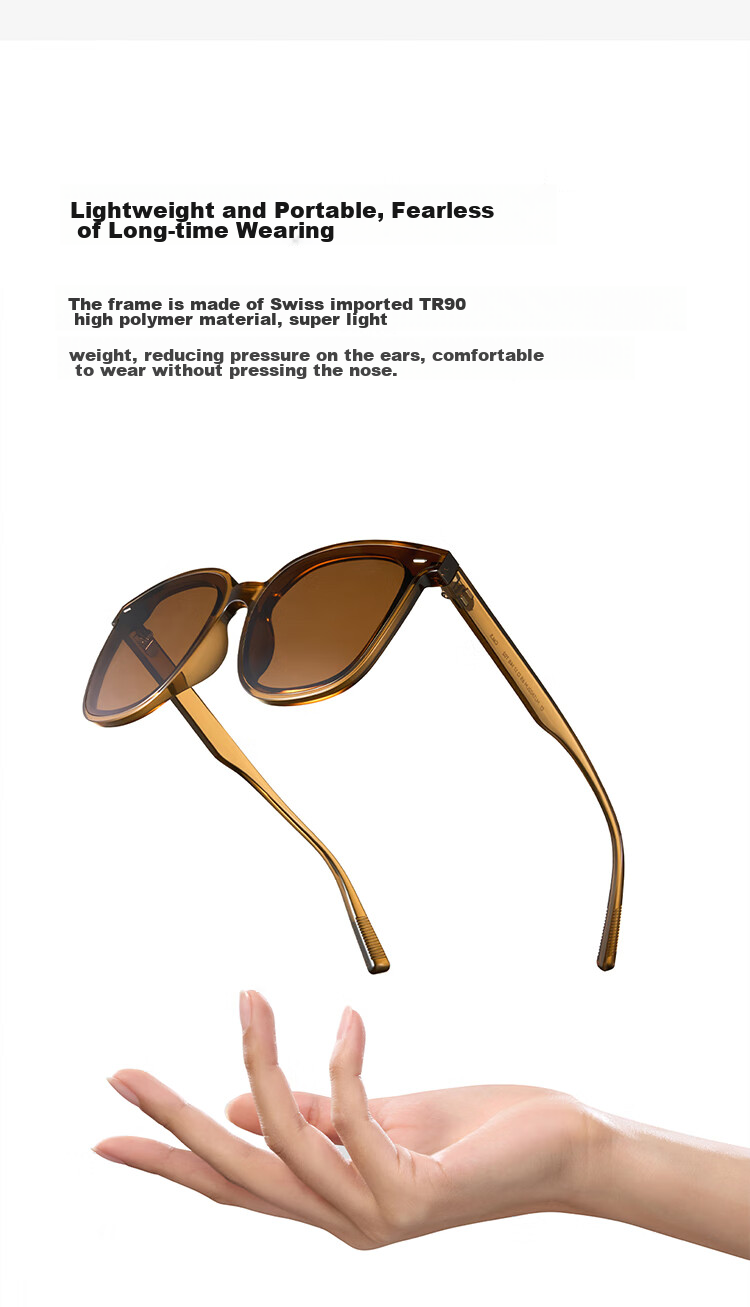 Солнцезащитные очки Xiaomi Mijia Square Polarized Sunglasses, унисекс, с защитой от УФ-лучей, черные