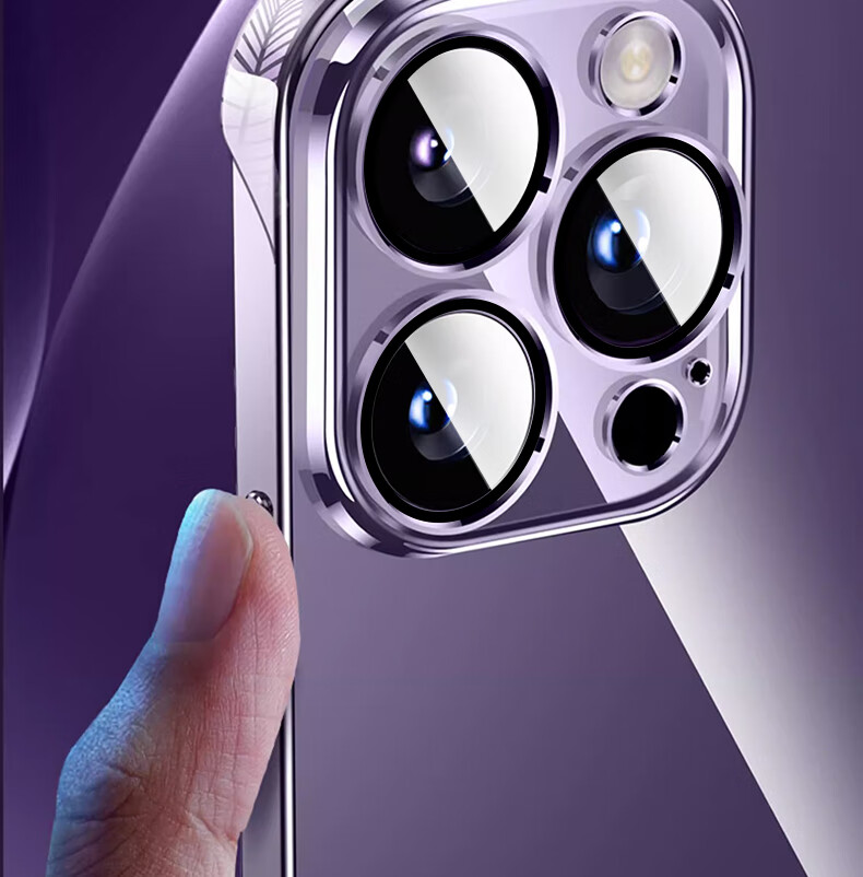 Чехол для iPhone 13 Pro Hongzhuo, прозрачный, с электроplated ободком, противоударный, с защитой от падений, черный графит