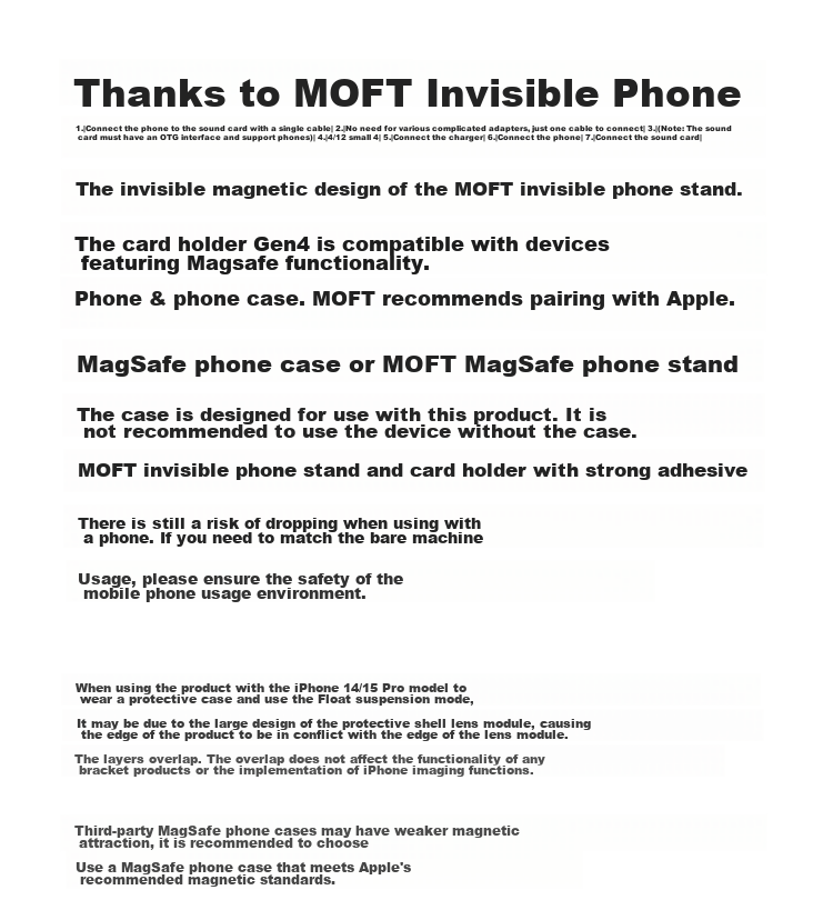 Магнитный держатель для телефона MOFT, версия Enhanced, серый