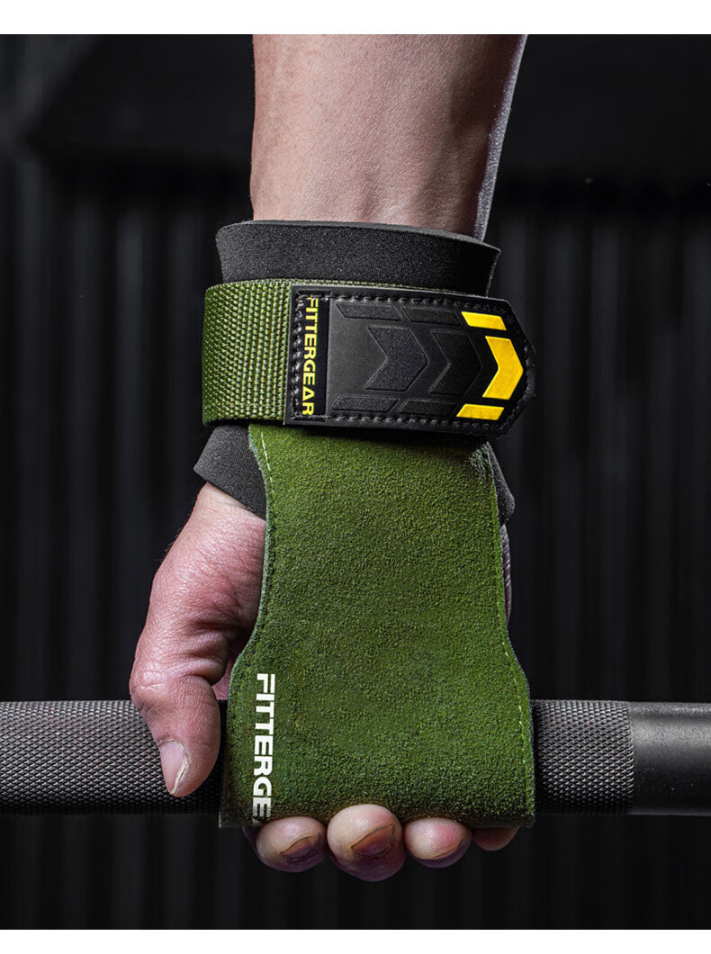 Ремешок для тяги FITTER GEAR, с защитой ладони, для мужчин и женщин, фитнес-перчатки и ремешок для поддержки запястья