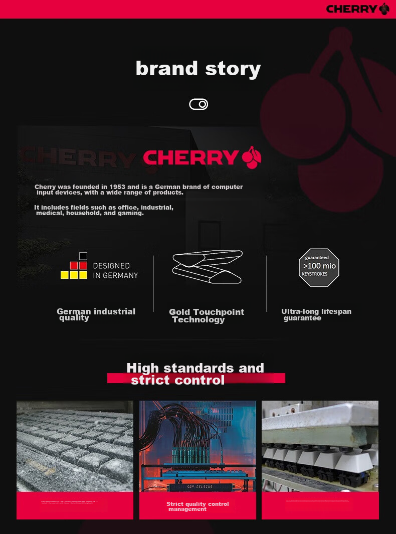Механическая клавиатура CHERRY MX3.0S, 108 клавиш, алюминиевый корпус, проводная, белая