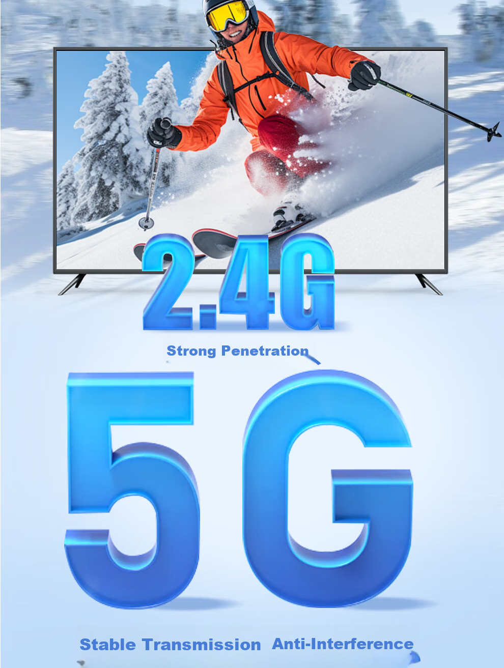 BOEGAM BG4S Беспроводное устройство для зеркалирования экрана телефона с HDMI кабелем, инструмент для передачи изображения высокой четкости для офиса и дома, совместимо с телефонами Apple и Android, компьютерами для подключения к телевизору