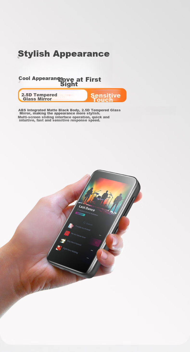 Портативный MP3-плеер Newsmy M8, 16 ГБ, WiFi, Bluetooth, 3.4 дюйма, видео, запись