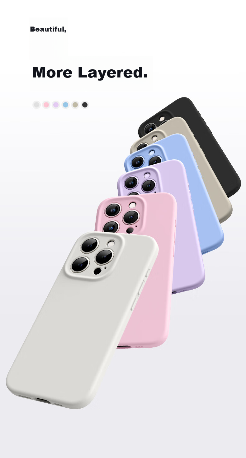 DIVI Чехол-накладка из жидкого силикона для Apple iPhone 15, черный
