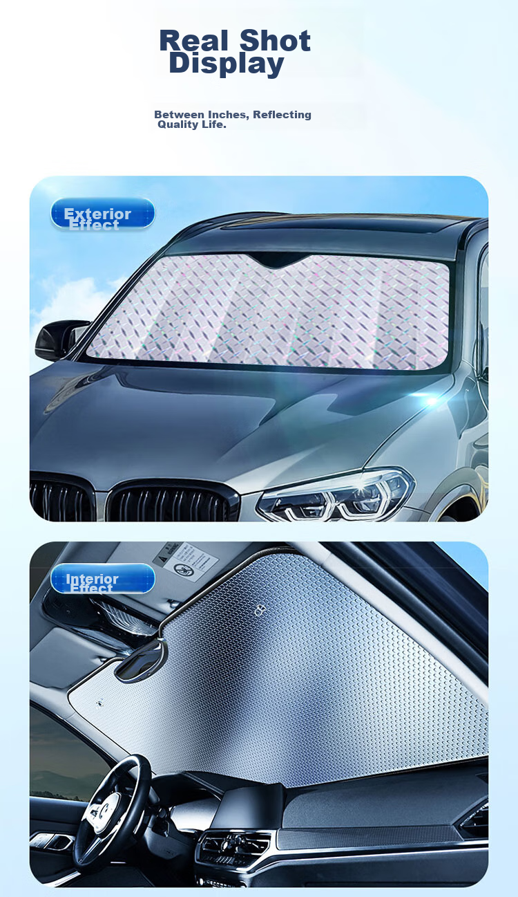 Автомобильный солнцезащитный козырек KOOLIFE Laser Edition, защита от солнца и тепла, универсальный, 130x60 см