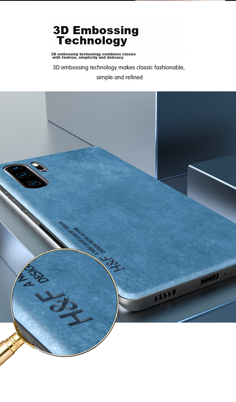 Чехол HotFire для Huawei P30 Pro, защитный силиконовый чехол с защитой камеры, матовый, Коралловый синий