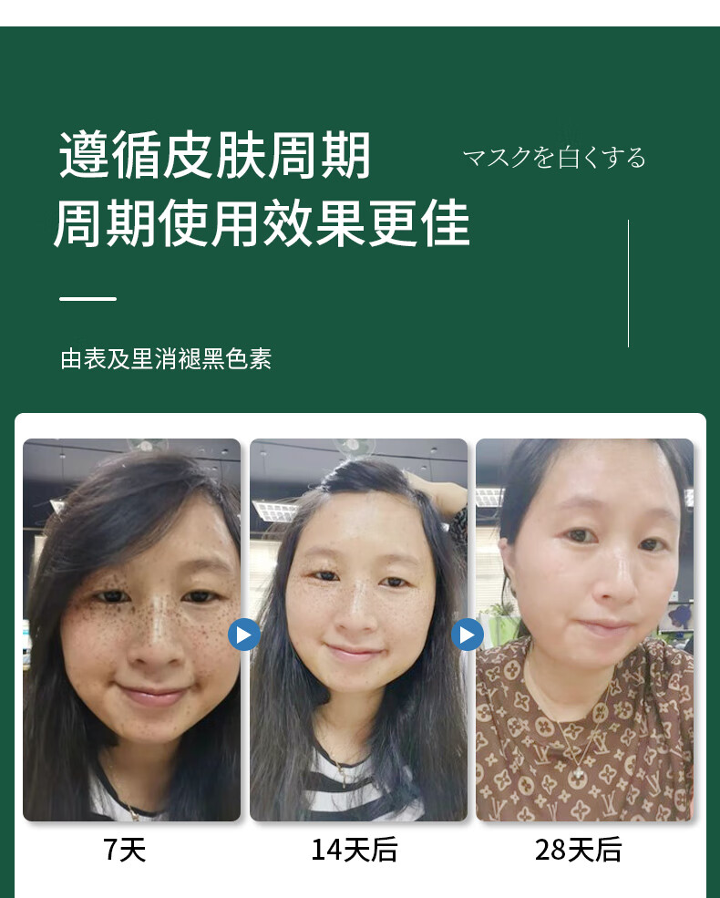NHFOUYOU美白祛斑睡眠面膜免洗补水淡斑去黄提亮肤色秘方集免洗面膜 1盒【体验装】建议按疗程使用