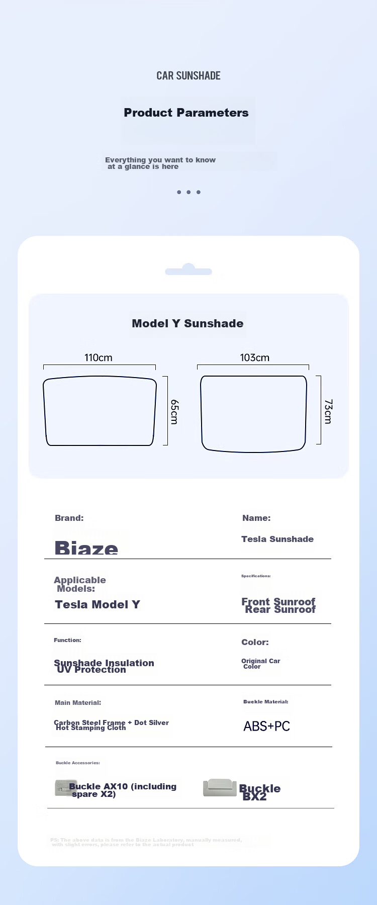 BIAZE Солнцезащитная шторка для Tesla Model 3, на крышу, защита от солнца, теплоизоляционная перегородка, оригинальный цвет Tesla, светоблокирующая панель