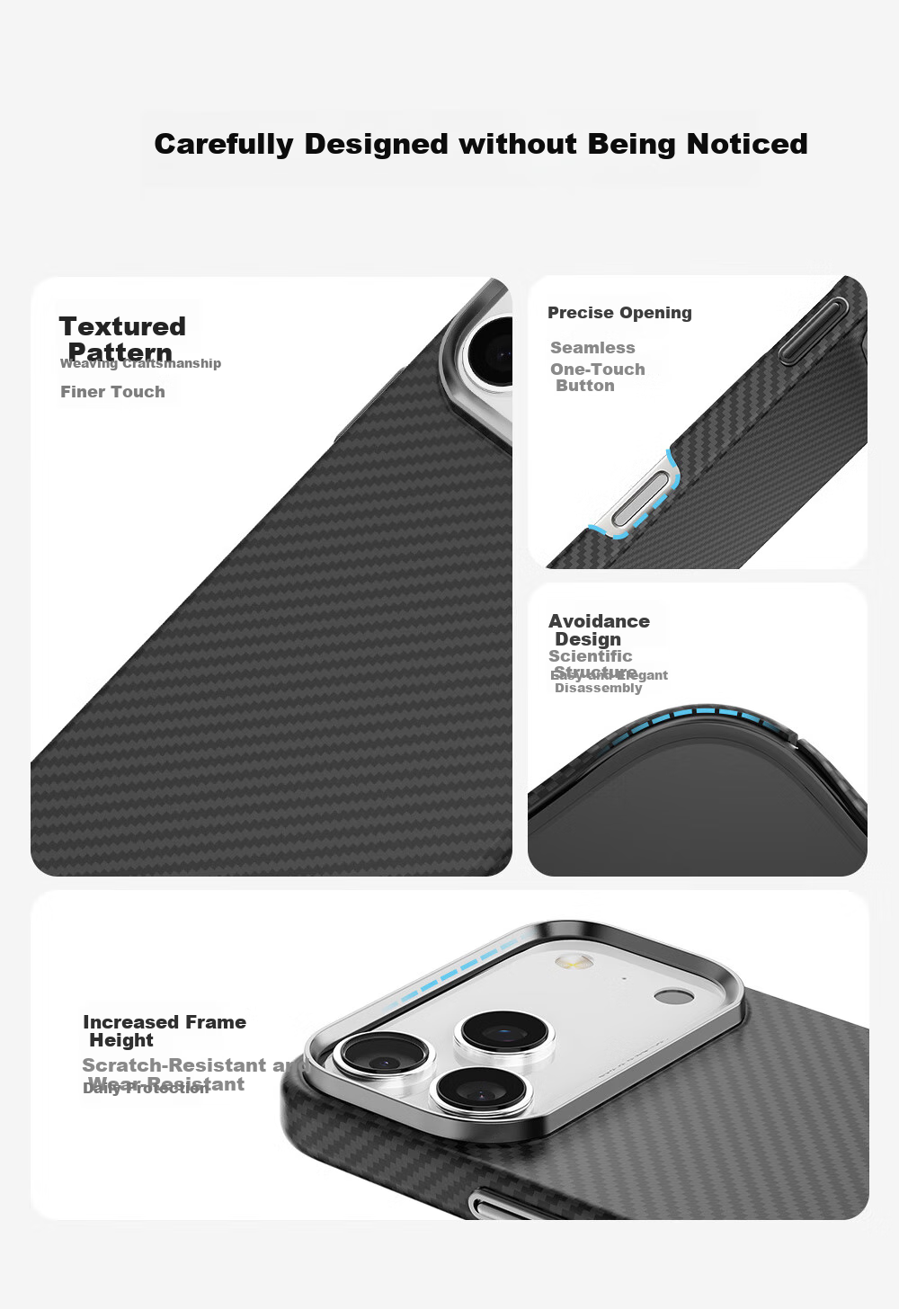 Чехол DEFENSE для iPhone 17 Pro Max, Kevlar, магнитный, бизнес-стиль, Zero Gravity™