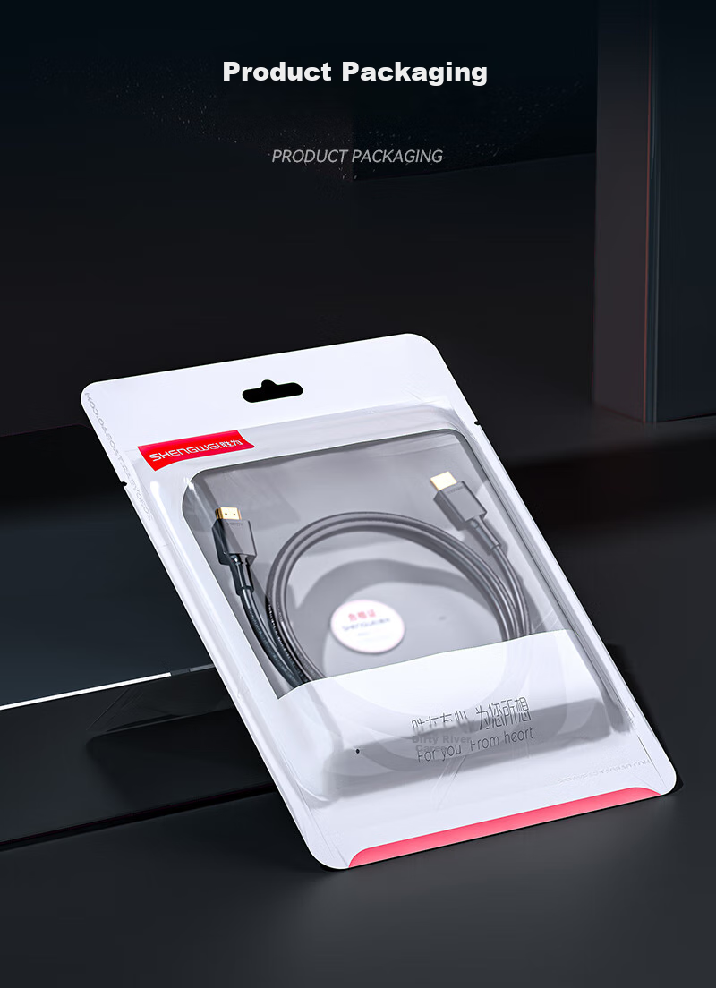 Кабель Shengwei HDMI 2.0, 3 метра, для компьютера и телевизора, 4K HD, 3D, поддержка 4K/60Hz, HDR, Dolby Atmos, позолоченные разъемы