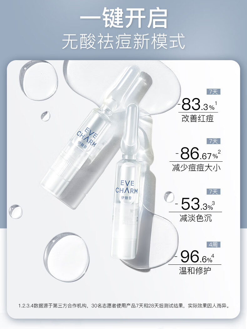 伊肤泉  祛痘修护冻干精华液 （15mg+1.5ml）*7 次抛 情人节送礼