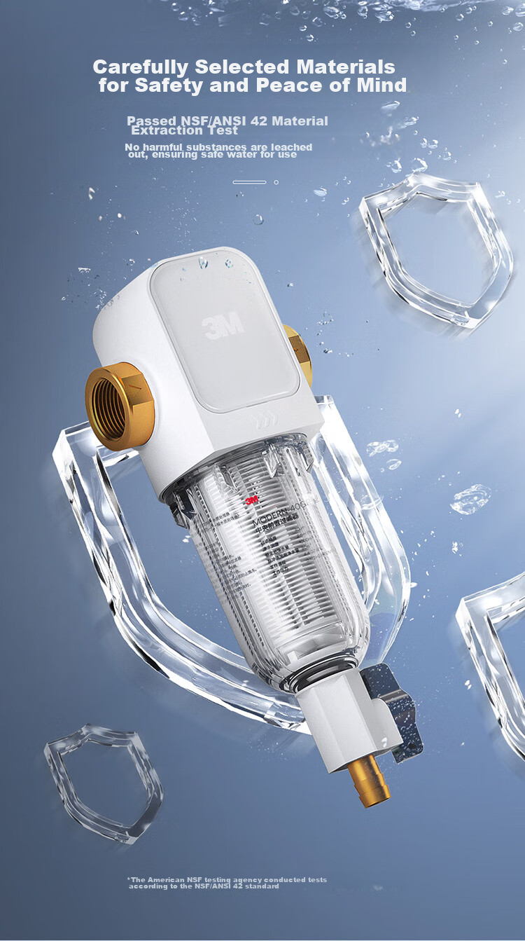 3M MODERN-40GR Система фильтрации воды для дома, предварительный фильтр, кран для всего дома, импорт из Германии, не требует замены картриджа