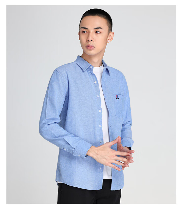 Мужская повседневная рубашка Jeanswest, весна 2026, длинный рукав, белая, устойчивая к складкам, деловая, светло-серая, XL
