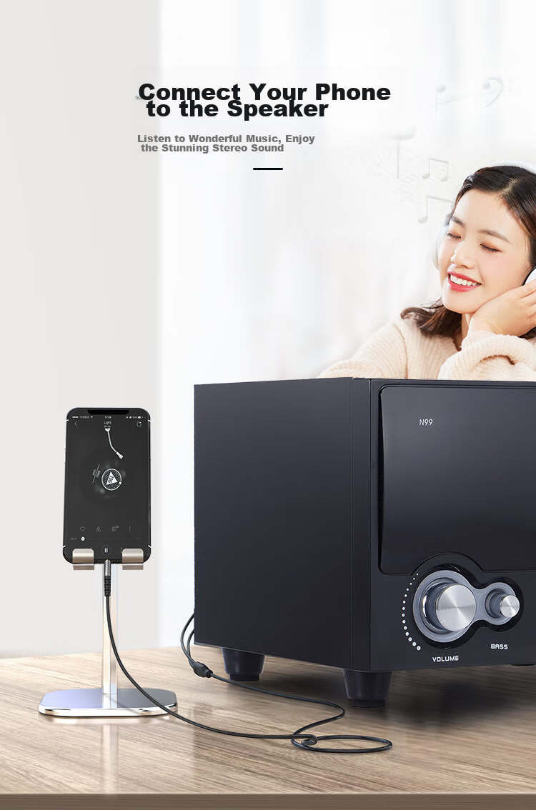 CHOSEAL QAD17BKT1 Аудиокабель от 3.5 мм до двойного RCA, 1 м, алюминиевый корпус