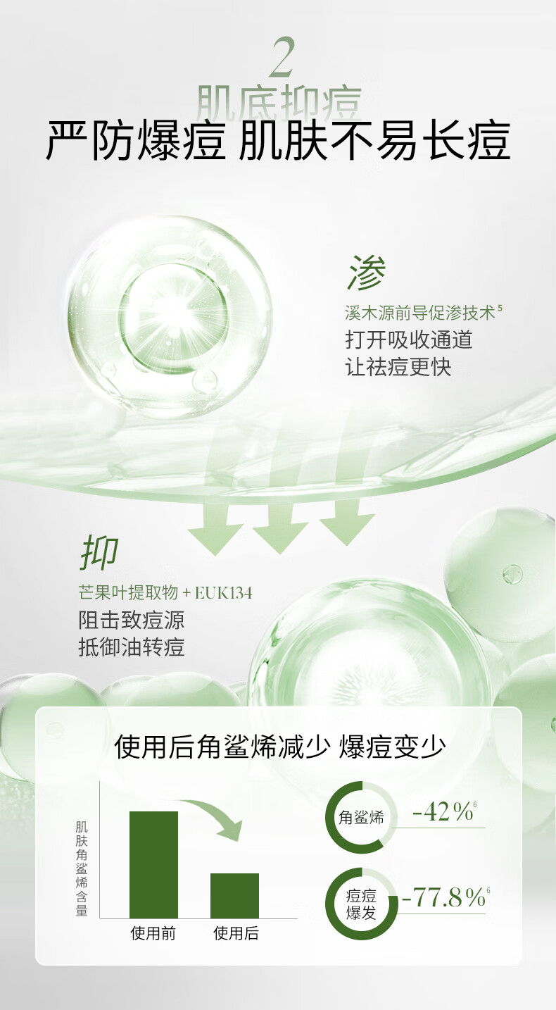 溪木源愈创木抗痘水乳套装（水120+乳100）油敏肌控油补水护肤品礼物