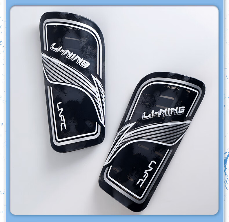 Щитки для ног Li-Ning, профессиональная спортивная защитная экипировка для детей и взрослых, черные с зеленым, размер M
