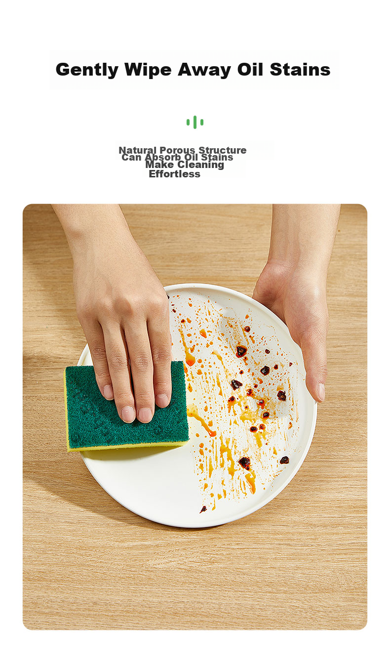 Губка для мытья посуды 3M Scotch-Brite G6215, классическая, 5 штук в упаковке