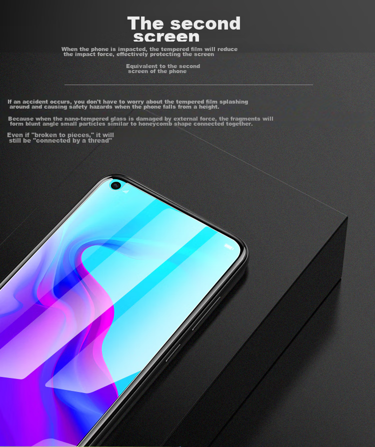 Защитное стекло ESCASЕ для Huawei Nova 4/5i/6se, полноэкранное, без белых краев, высокое разрешение, прозрачное