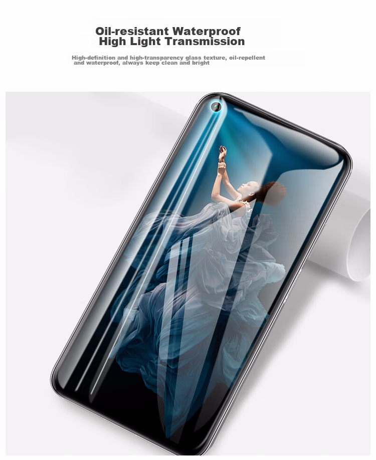 Защитное стекло для экрана ESCAPE для Huawei Honor 20/20 Pro/20s, неполное покрытие, без белого края, безводный гель, ударопрочное, высокая четкость