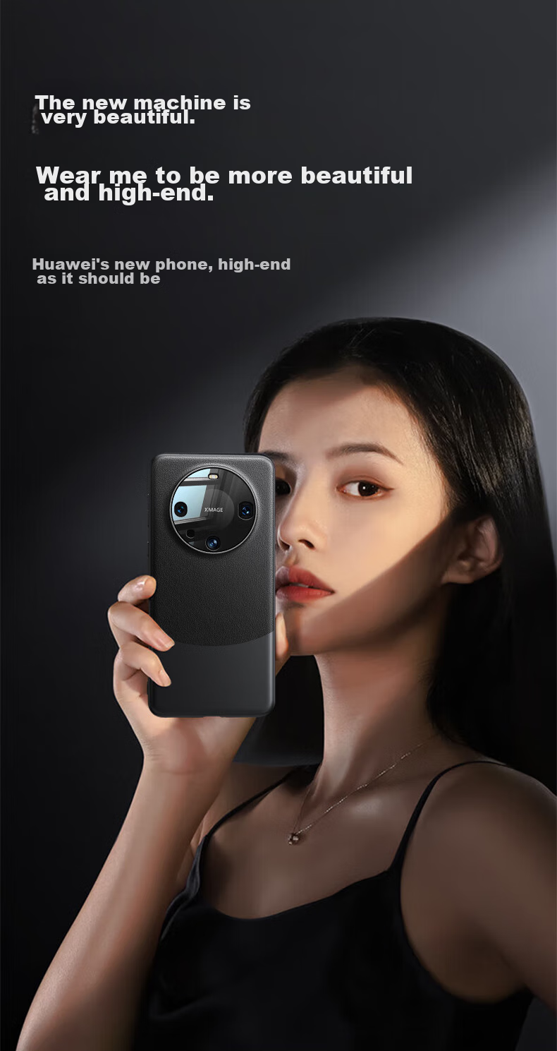 Чехол DIVI для Huawei Mate60, из натуральной кожи, защита камеры, полный охват, ультратонкий, противоударный, элегантный зеленый
